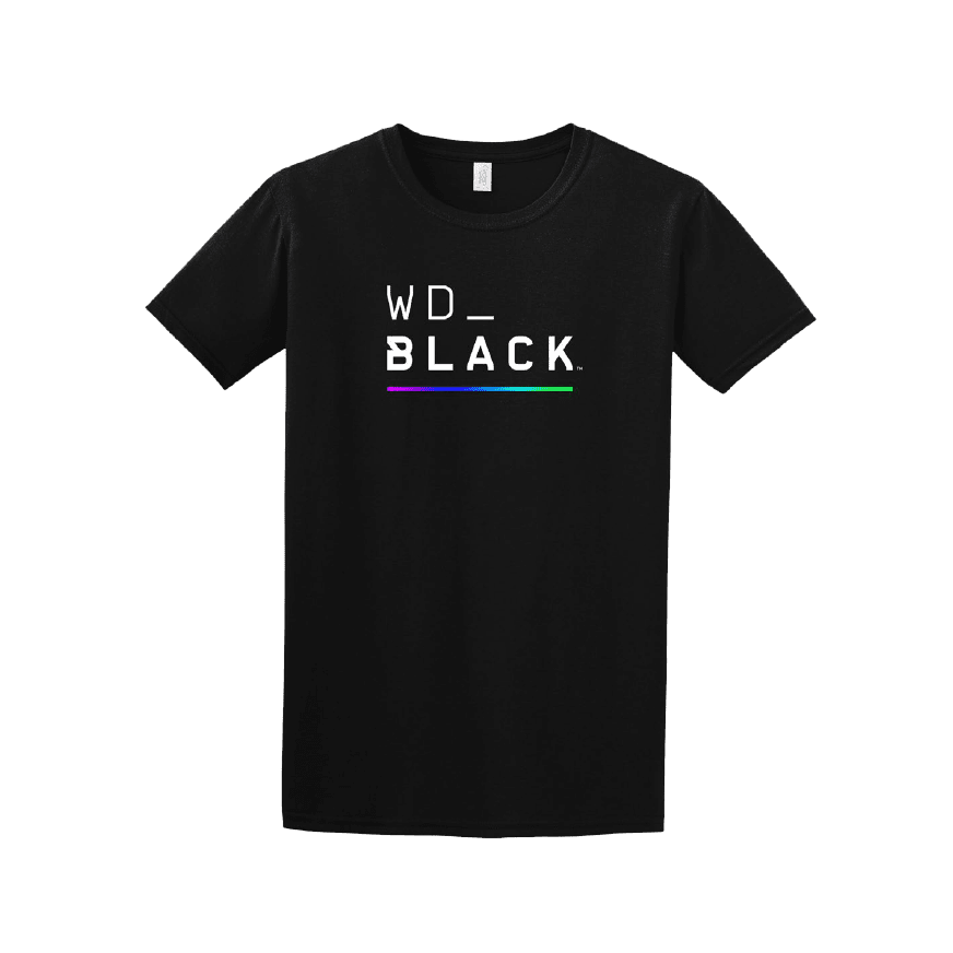 WD_BLACK T-Shirt with Color RGB Bar